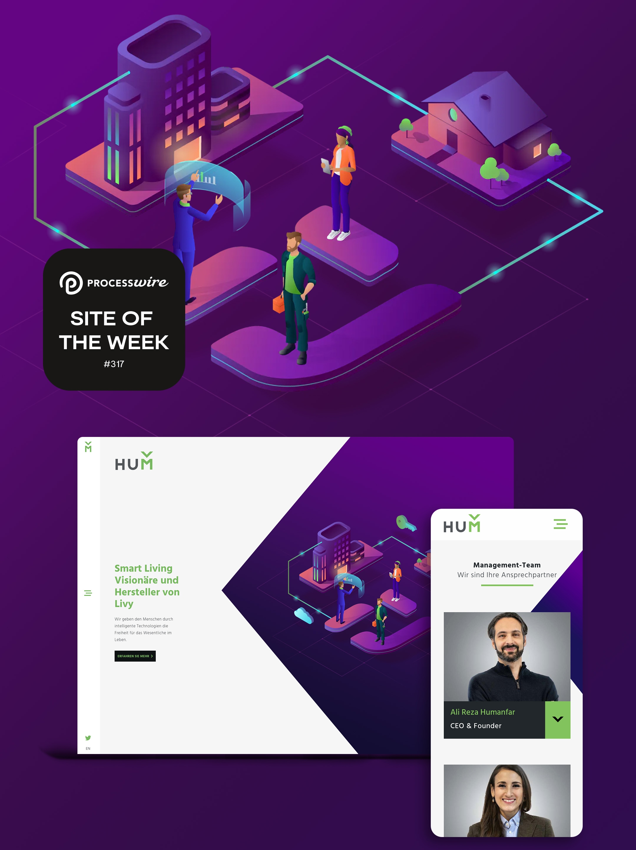 Neues Designs von HUM Systems mit handgezeichneten Illustrationen