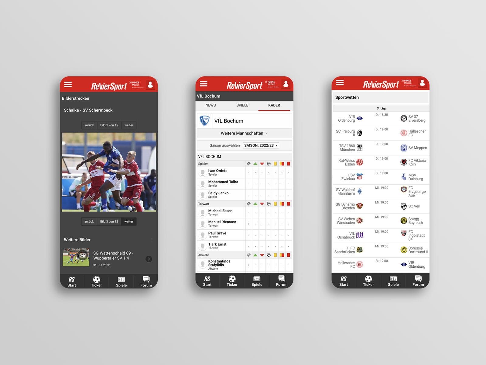 Reviersport app
